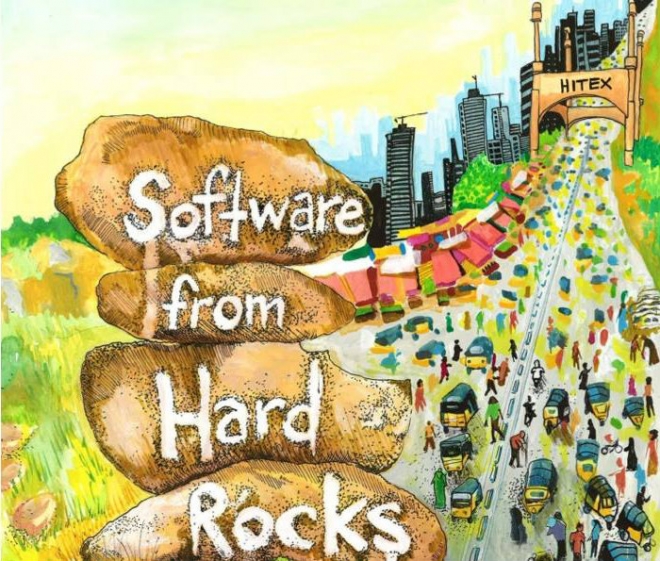 Graphic for the film "Software from Hard Rocks"